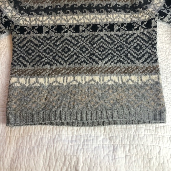 NEWTON TRADING CO Vintage 100% Wool Turtleneck Sweater southwestern stripe M - Picture 6 of 12